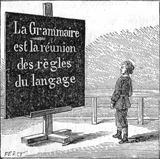 La grammaire est la reunion des regles du langage